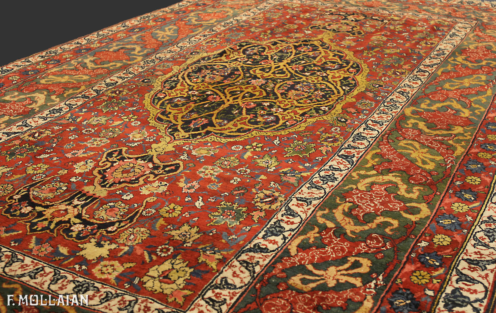 Tapis Persan Antique Bijar (Bidjar) n°:52065932