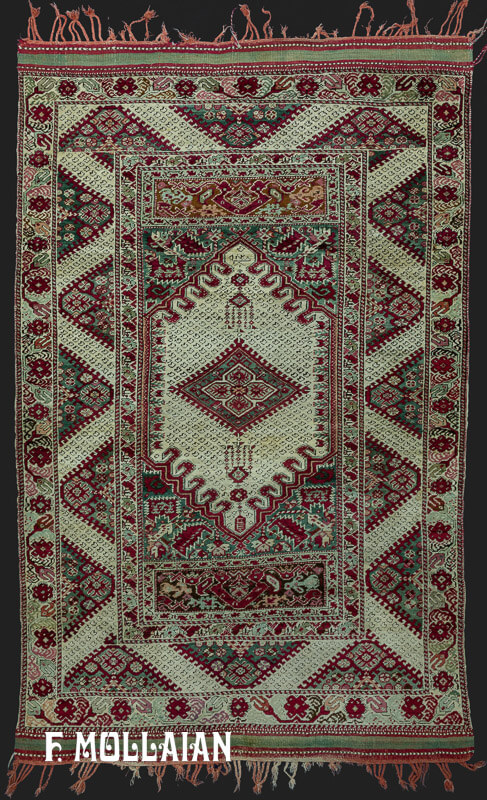 Antique Turkish Kiz Ghiordes Rug n°:60237592