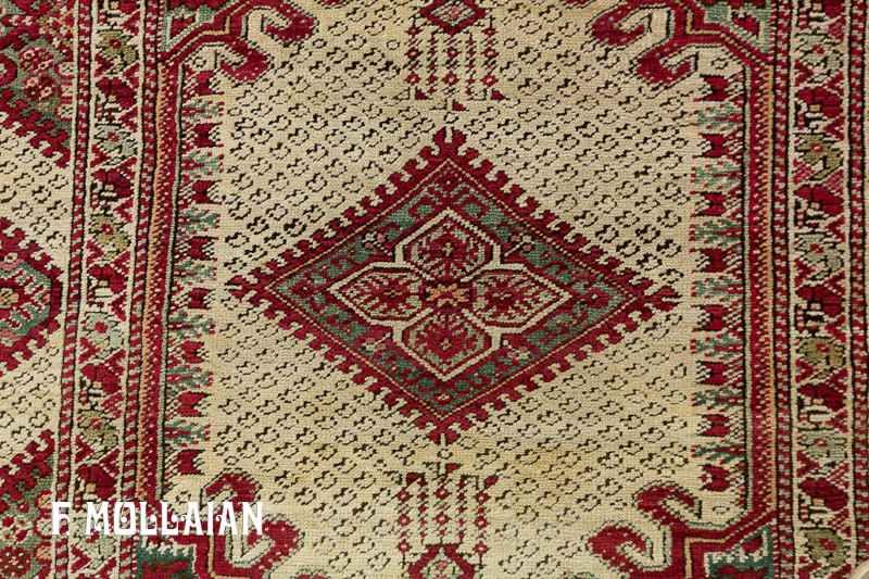 Antique Turkish Kiz Ghiordes Rug n°:60237592