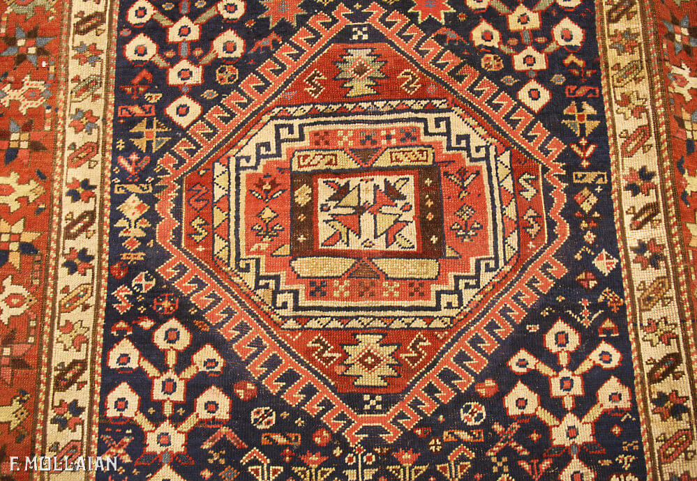 Tapis Couloir Caucasien Antique Karabakh (Qarabağ) n°:64435561