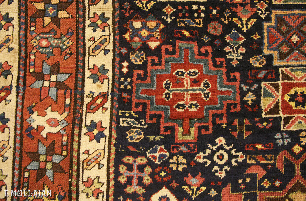 Tapis Couloir Caucasien Antique Karabakh (Qarabağ) n°:64435561