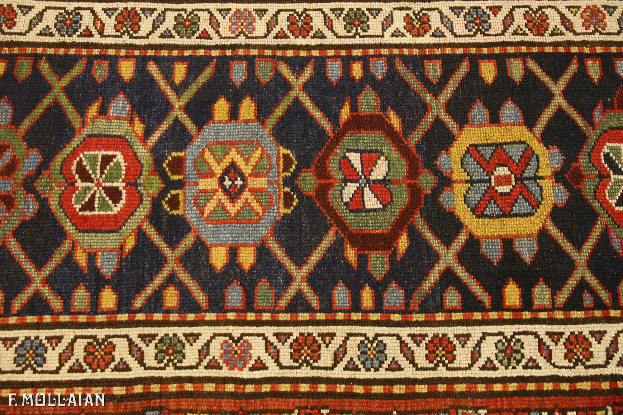 Antique Persian Varamin Runner n°:41473658